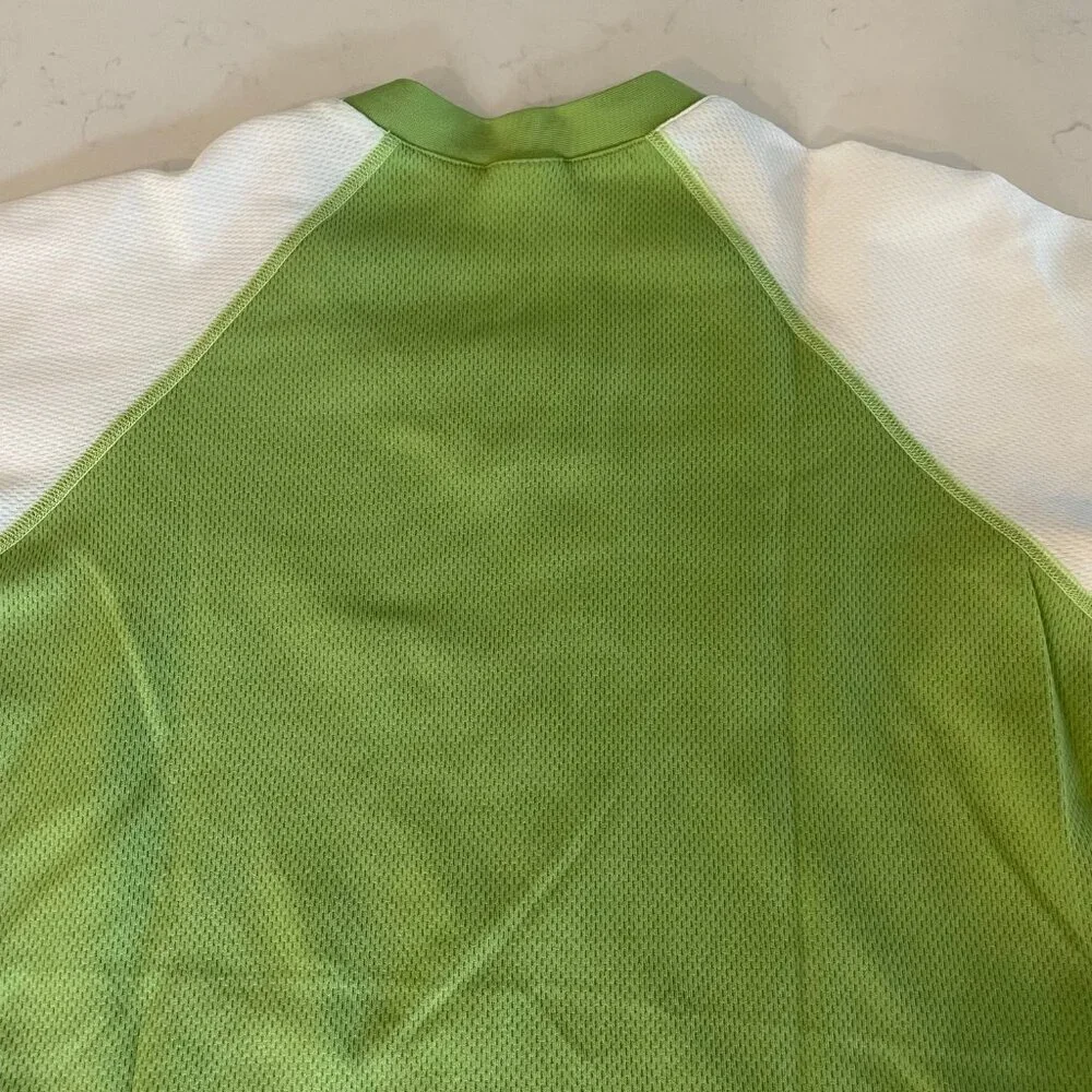 Helly Hansen Dry LIFA Vneck SS Polypropylene Activewear Top Green + White Sz M/L - Picture 7 of 13